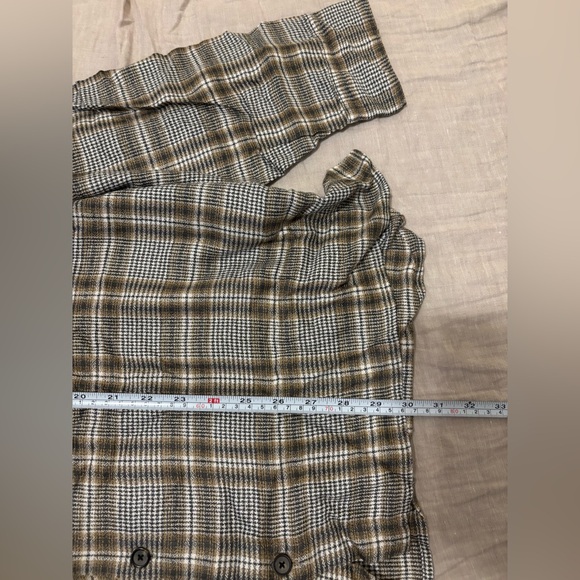 $248 NWT John Varvatos Cole Shirt Men's XXL 2XL Button Down Tan Plaid Mauvewood - Picture 10 of 12